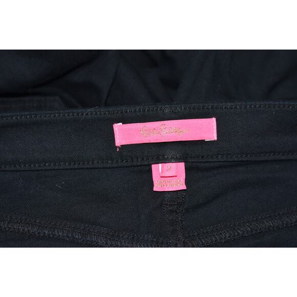 Lilly Pulitzer Onyx South Ocean Lace Trim Skinny Jeans Size 2 - Picture 10 of 12